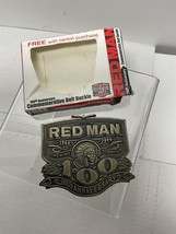 Belt Buckle / Red Man 100TH Anniversary Commemorative Belt Buckle 1904-2004 - £14.97 GBP