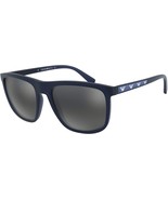 Emporio Armani Sunglasses EA4124 57236G Blue /Light Grey Silver Mirror L... - $1,365.59 MXN