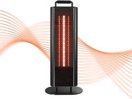 The East Oak 1200W Patio Heater, Under Table Electric Heater With Double... - $84.95