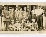 Group of Working Men and Boys Real Photo Postcard1920&#39;s - £22.29 GBP