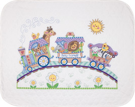 Dimensions/Baby Hugs Quilt Stamped Cross Stitch Kit 43&quot;X34&quot;-Baby Express - £34.53 GBP