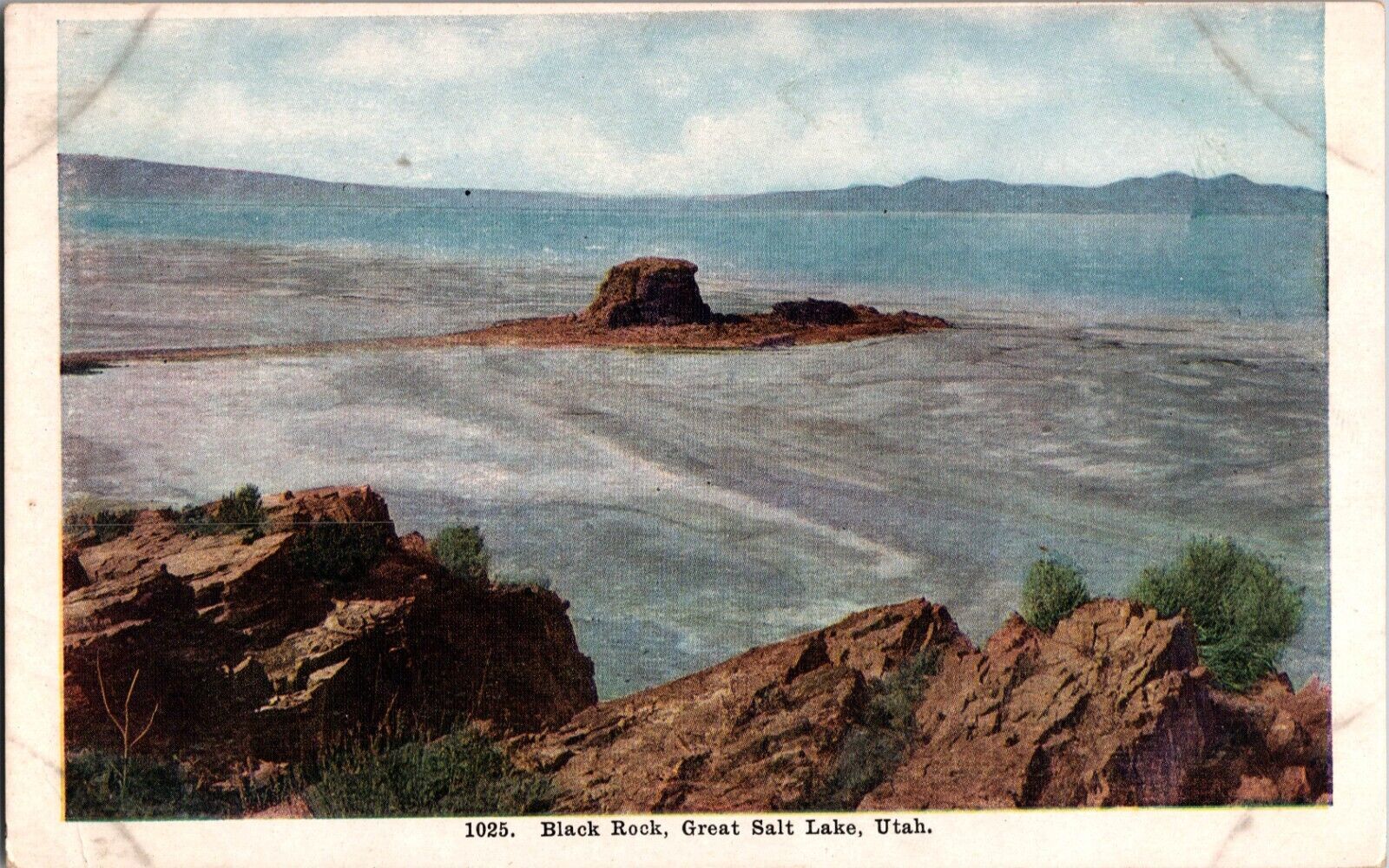 Primary image for Vtg Postcard Black Rock, Great Salt Lake Utah, unposted