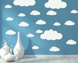 Big Clouds Wall Decals Removable Diy Large Vinyl Sticker Self Adhesive W... - $16.99