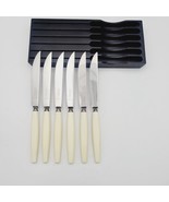 Vtg Set 6 Neiman Marcus SHEFFIELD Stainless Steak KNIVES Ivorine Handles... - $1,520.35 MXN