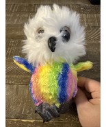Lumo Stars STRIPE Plush Rainbow Owl Stuffed Animal Soft Toy 7&quot; Northern ... - $732.21 MXN