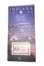 Indiana State Police Theme 1986 Vintage Map  - $108.29 MXN