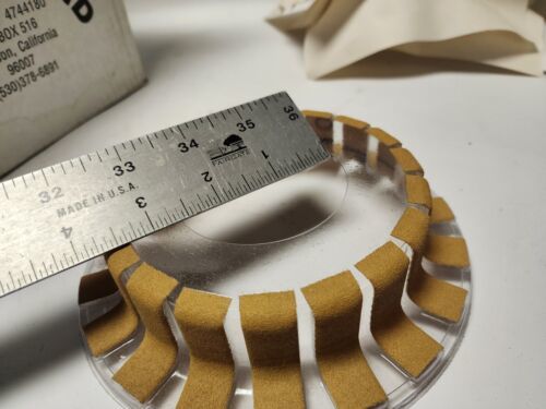 5pcs. TURBO SAND 60539 0 Tilt 1/4" Radius 120 Grit Abrasive Sanding Head / Caps Item image 6
