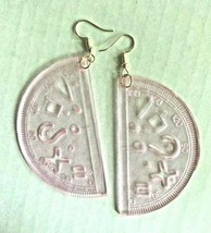 New from Vintage Mini Pink Protractor Charms Costume Jewelry C12 - $9.99