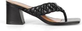 Mark Fisher Norsa Women Block Heel Sandal 9 / M / Black Leather - £30.92 GBP