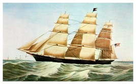 Clipper Ship Sovereign of the Sea 1852 by E Brown Jr Boat Postcard  - £5.81 GBP