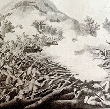 Battle Of Kenesaw Mountain During The Civil War 1899 Victorian Print DWV7C - $29.99