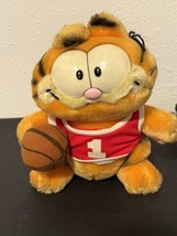 Vintage 1981 Dakin Shooting Hoops Garfield Basketball Plush NWOT - $17.77