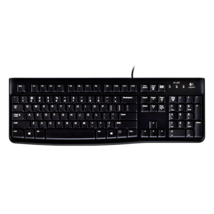 Logitech K120 Wired USB Membrane Keyboard Basic Full Size 105 Keys Black... - $16.16