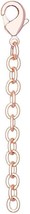 2&quot; Necklace Extender for Women Fashion Jewelry 14k Rose Gold Plated Lobster Clas - £14.83 GBP