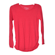 Hanes Girl&#39;s Long Sleeve Red Tee Shirt Size Large - $11.34