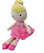 Carters Just One You Ballerina Doll Pink Heart Blonde Hair Girl Plush Ra... - £18.55 GBP