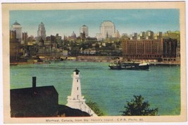 Postcard CPR Canadian Pacific Railway Photo Montreal From Ste Helen&#39;s Island Que - £3.45 GBP