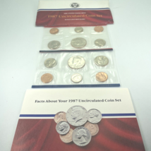 1987 US Mint Set Uncirculated 10 Coin Set Philadelphia &amp; Denver P &amp; D - £10.02 GBP