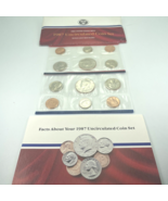 1987 US Mint Set Uncirculated 10 Coin Set Philadelphia &amp; Denver P &amp; D - £9.88 GBP