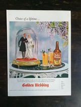 Vintage 1945 Golden Wedding Blended Whiskey Full Page Original Ad 324 - $6.92