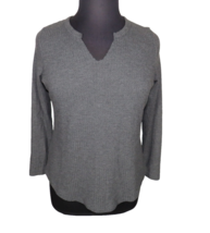 Torrid Women&#39;s Gray Lightweight Waffle Knit Long Sleeve V Neck Shirt Siz... - $12.99