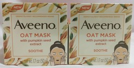 2X Aveeno Soothe Prebiotic Face Oat Mask With Pumpkin Seed Extract  - £15.65 GBP