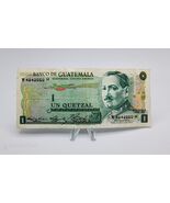 Guatemala Banknote 1 Quetzal  1975 P-59b ~  Maya Design Quetzal Bird Rare - $344.86 MXN