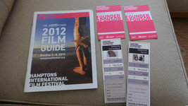 Hamptons International Film Festival Program Guide 2012 w tickets VG+ - $20.12