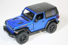 5 Inch - 2018 Jeep Wrangler Rubicon Hard Top - 1/34 Scale Diecast Model - BLUE - £13.44 GBP