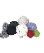 Lot of 10 Skeins Yarn Partial Rolled Eyelash 2.5 pounds Misc Weights - £14.88 GBP