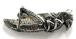 Grasshopper Insect Figural Pewter Silver Tone Pin Tie Tack  Nature Jewelry - $12.99