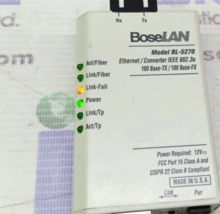 BoseLAN BL-5270 Ethernet Converter IEEE 802.3u 100 Base-Tx/ 100 Base-Fx - $149.90