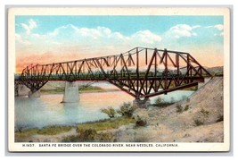 Santa Fe Railroad Bridge Santa Fe California CA UNP Fred Harvey WB Postcard Z8 - £5.58 GBP