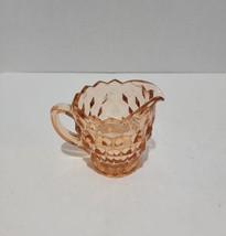 Pink Diamond Pattern Creamer Pitcher (Fostoria American?) - $5.00