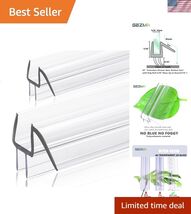 2-Pack Ultra Clear Shower Door Bottom Seal 5/16'' X 39'', Polycarbonate ... - $39.57