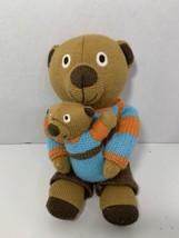 Latitude Enfant Wooly Emile Emilian mom baby knit teddy bear blue orange stripes - £7.81 GBP
