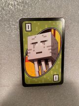 1 Minecraft Uno Replacement Green 0 Ghast SINGLE CARD ONLY *Pre-Owned/Ni... - $7.99