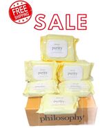 6 Packs Philosophy Purity One-Step Facial Cleansing Cloths Makeup Wipes ... - $551.09 MXN