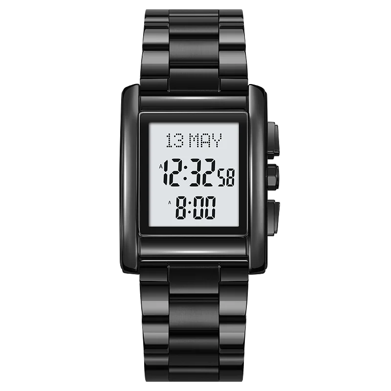 Man Wristwatches Luxury Stainless Steel Digital Watches Muslim Philimage... - £36.26 GBP