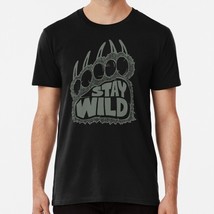 Stay Wild Bear Paw Green Size S to 5XL Made in the USA T-Shirt - £17.60 GBP