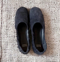 NIB Eileen Fisher Pond Ballet Flats 7 Black Suede $195 Shoes Soft Leather Padded - $102.32