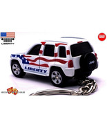    VERY RARE KEYCHAIN WHITE JEEP LIBERTY  CUSTOM Ltd Ed. GREAT GIF - $75.98