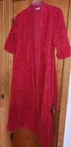 VTG Womens Miss Clarice Red Warm Robe Fuzzy Small-Med - $29.99