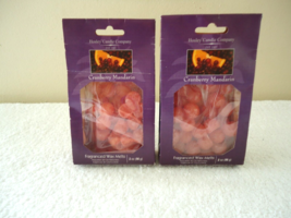 " NIP " Lot Of (2) 2 Oz.Packs Of Hosley Candle Co.Cranberry Mandarin Wax Melts - $12.19