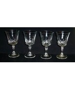 4  Vintage Stem Wine Bar Glasses Swirl~5 5/8 tall Excellent - $342.68 MXN