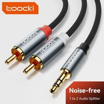 Toocki RCA Audio Cable - 3.5mm Male to 2RCA Male Speaker Cable Splitter ... - $7.99+