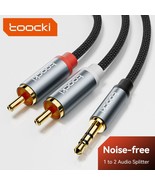 Toocki RCA Audio Cable - 3.5mm Male to 2RCA Male Speaker Cable Splitter ... - £6.31 GBP+