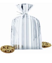 Wilton Foil Stripe Treat Bags, 8 Count 6x9 Inch New - $6.92