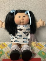 RARE Vintage Cabbage Patch Kid Asian Play Along Girl PA-3 Black Hair Brown Eyes - £278.94 GBP