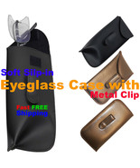 Soft Glasses Pouch With Pocket Clip Extra LARGE Slip In Eyeglass Case Wi... - £6.24 GBP+